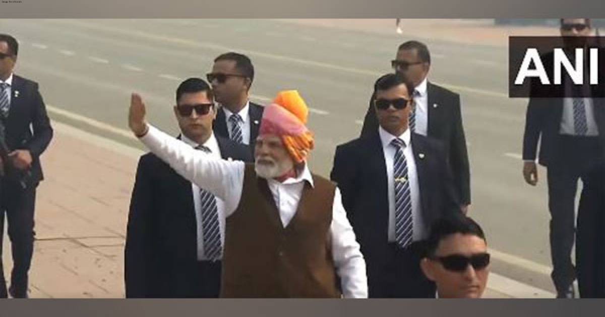 PM Modi walks down Kartavya Path after 75th Republic Day parade concludes